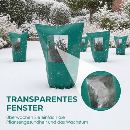 📢📢50% RABATT !!⏰Winterschutz-Pflanzenhülle mit Reißverschluss und Kordelzug zum Frostschutz