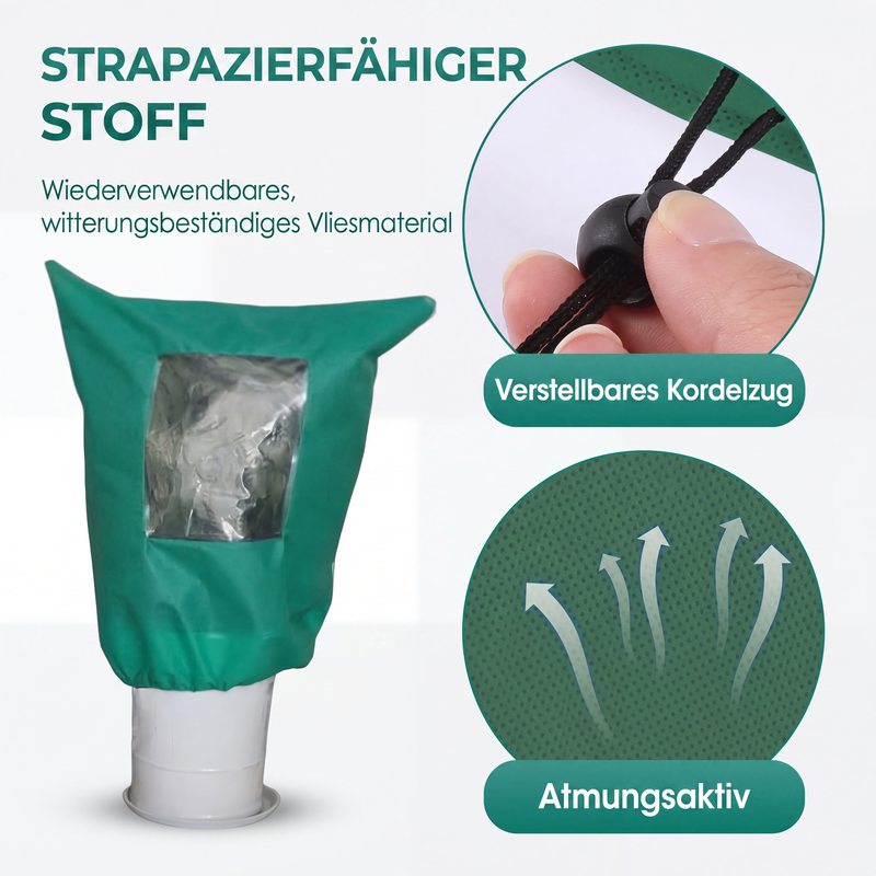 📢📢50% RABATT !!⏰Winterschutz-Pflanzenhülle mit Reißverschluss und Kordelzug zum Frostschutz
