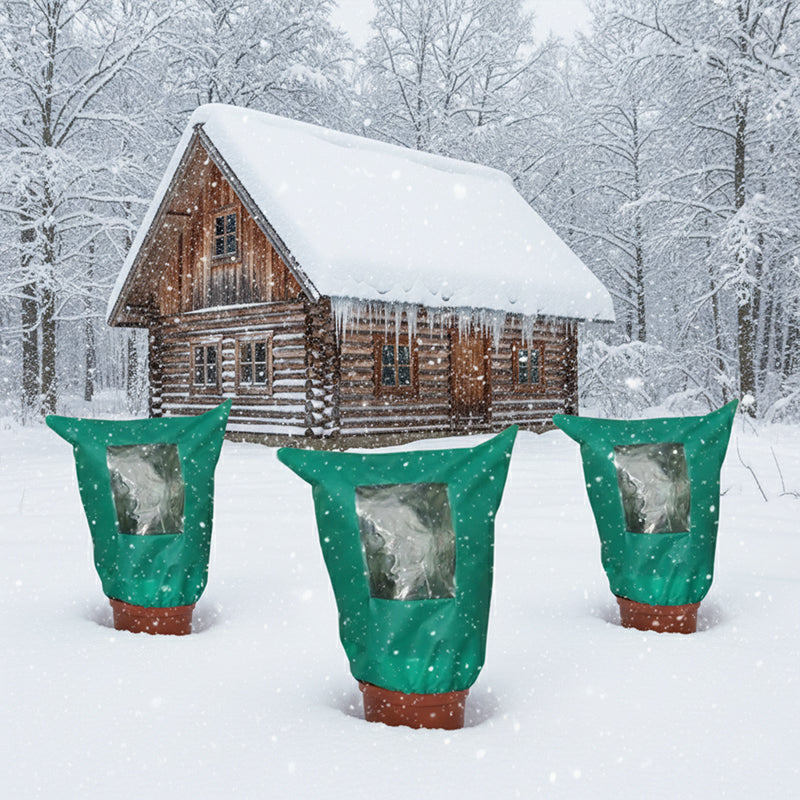 📢📢50% RABATT !!⏰Winterschutz-Pflanzenhülle mit Reißverschluss und Kordelzug zum Frostschutz