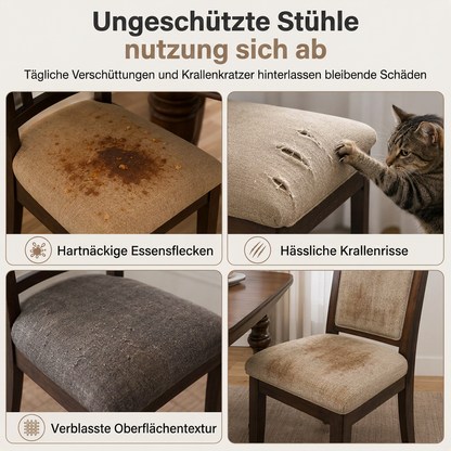 🪑 KAUFE 1, ERHALTE 1 GRATIS! 🏨 Elastischer Stuhlbezug – Dehnbar & mit Kettmuster ✨