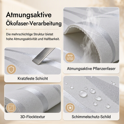 🏠 50% RABATT! 🎨 3D-Struktur-Vliestapete – Verdickt, selbstklebend & für Akzentwände ✨