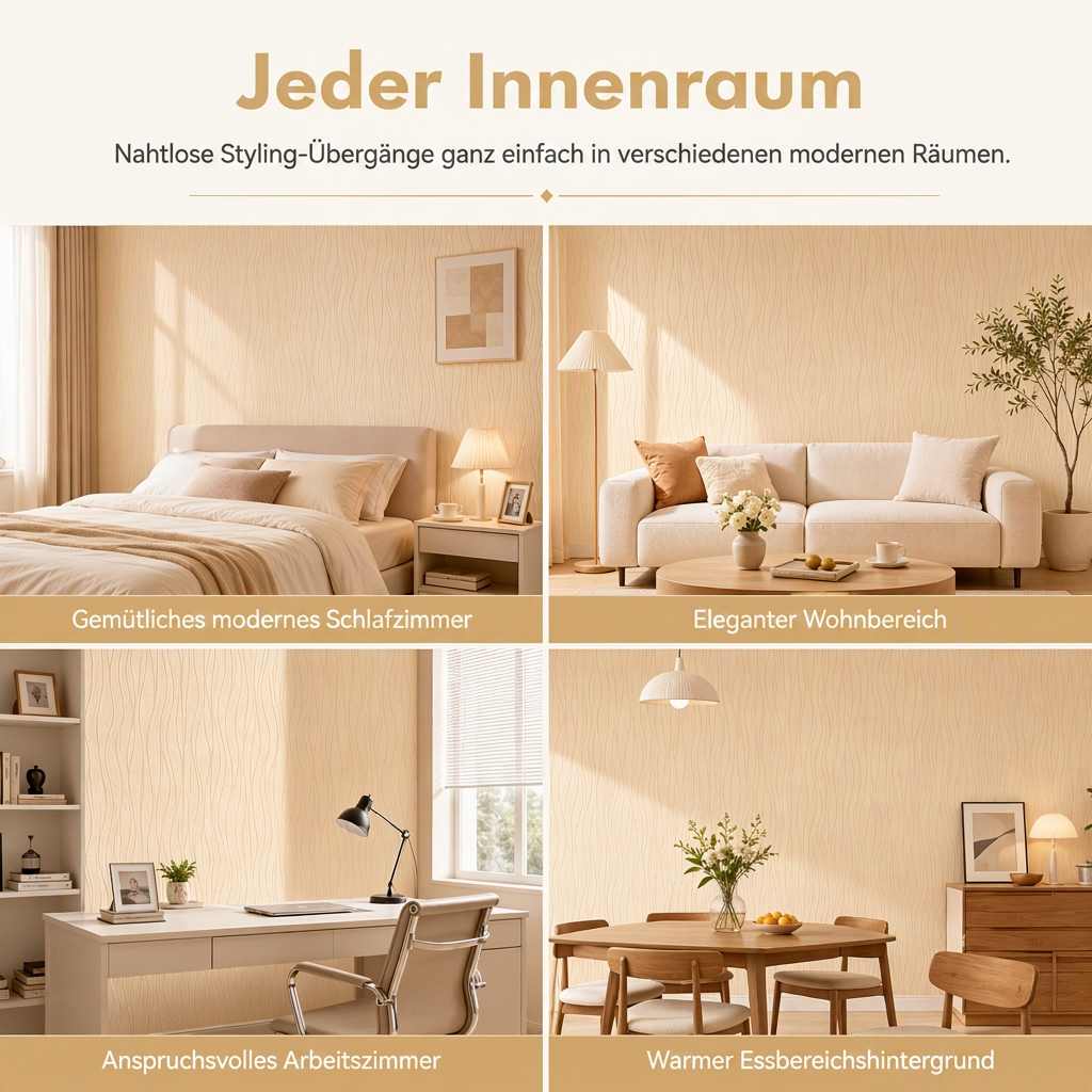 🏠 50% RABATT! 🎨 3D-Struktur-Vliestapete – Verdickt, selbstklebend & für Akzentwände ✨