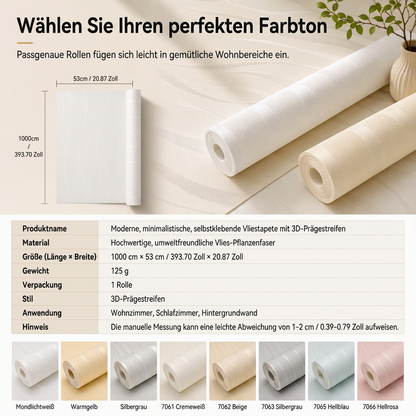 🏠 50% RABATT! 🎨 3D-Struktur-Vliestapete – Verdickt, selbstklebend & für Akzentwände ✨