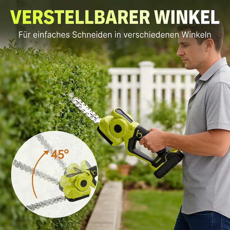 2-in-1 Akku-Heckenschere & Grasschere