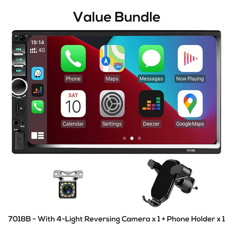 🚗 50% RABATT! 📱 CarPlay-Display mit Touchscreen – Kabellos & Rückfahrkamera ✨