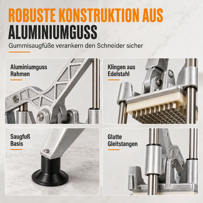 🔪 Vertikaler Gemüsewürfler – 3 scharfe Klingen & robuster Hebel ✨