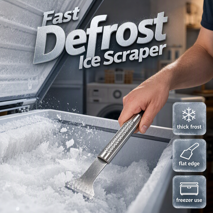 ❄️ Edelstahl-Eisschaber für Kühlschrank & Gefrierfach – effektiv & kratzfrei✨