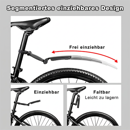 📢📢50% RABATT !!⏰Einziehbares und verstellbares Fahrrad-Schutzblech-Set
