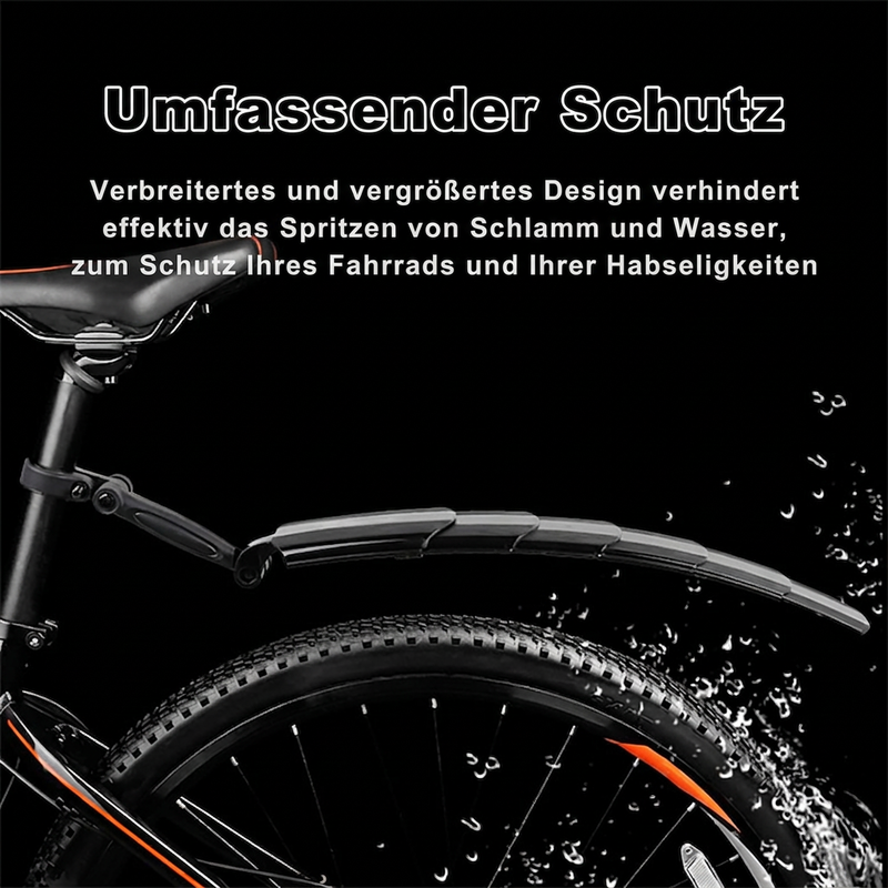 📢📢50% RABATT !!⏰Einziehbares und verstellbares Fahrrad-Schutzblech-Set