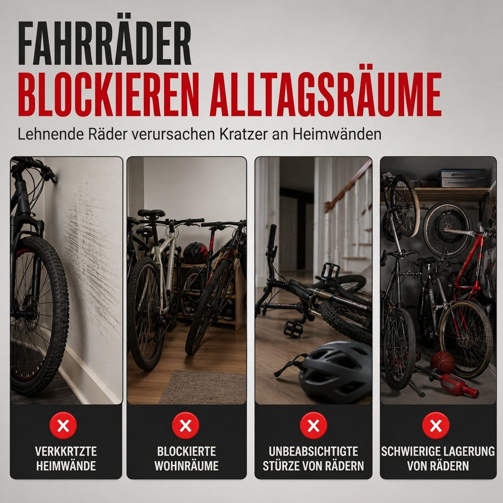 🔥 40% Rabatt! 🚴 Klappbarer Fahrradständer mit Doppelstange – U-Form Präsentationsständer für Rennrad & MTB