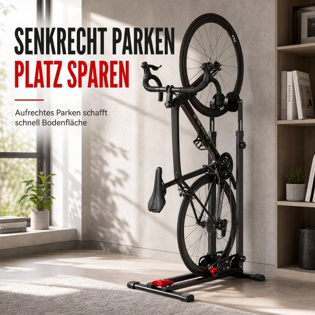 🔥 40% Rabatt! 🚴 Klappbarer Fahrradständer mit Doppelstange – U-Form Präsentationsständer für Rennrad & MTB