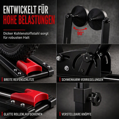 🔥 40% Rabatt! 🚴 Klappbarer Fahrradständer mit Doppelstange – U-Form Präsentationsständer für Rennrad & MTB