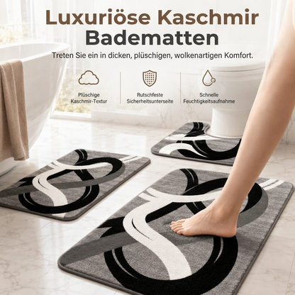 ✨ U-förmige Toilettenmatte im nordischen Kaschmir-Look 🚿 Weicher Badezimmer-Teppich