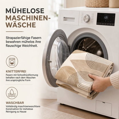✨ U-förmige Toilettenmatte im nordischen Kaschmir-Look 🚿 Weicher Badezimmer-Teppich