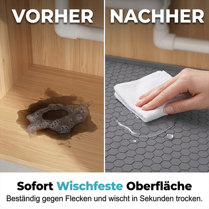 Multifunktionale Silikonmatte für unter das Waschbecken