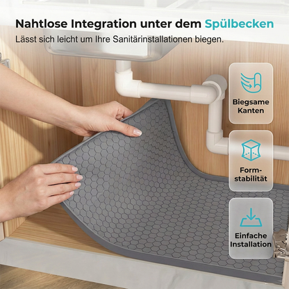 Multifunktionale Silikonmatte für unter das Waschbecken
