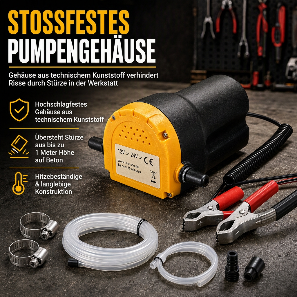 12V-24V Tragbare elektrische selbstansaugende Transferpumpe, Mikro-Dieselöl-Absauger für Autos