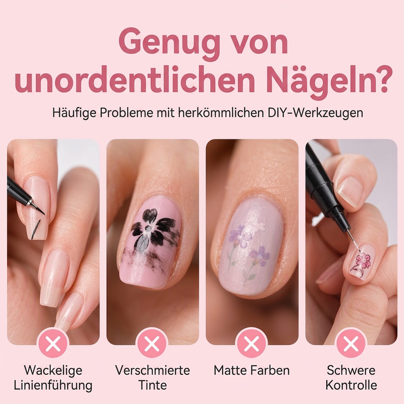💅24-Farben-Nagelkunststifte, 12 doppelseitige Stifte mit zwei Spitzen