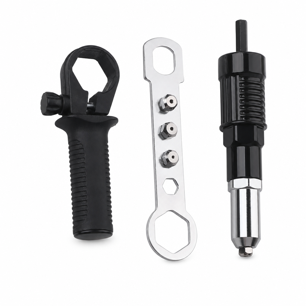 ⚡🔩 Elektrischer Nietadapter für Bohrmaschine – Blindniet-Aufsatz aus Metall, schnell & mühelos