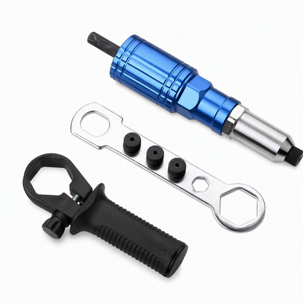 ⚡🔩 Elektrischer Nietadapter für Bohrmaschine – Blindniet-Aufsatz aus Metall, schnell & mühelos
