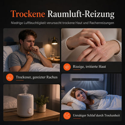 Kleiner Kamin-Luftbefeuchter mit Flammeneffekt – Aromatherapie-Diffusor für ätherische Öle, automatischer Duftspender