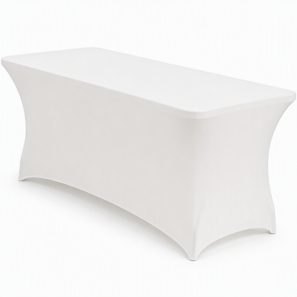 🎉 Stretch-Tischdecke rechteckig – elastisch, rutschfest & perfekt für Hochzeit, Bankett und Tagung