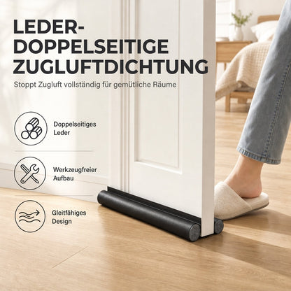 📢📢50% RABATT !!⏰Verschleißfester Leder-Türunterzug zum Selbermachen, winddicht und insektenschützend, Dichtungsstreifen für Schlafzimmertür unten