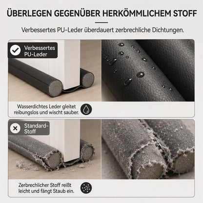 📢📢50% RABATT !!⏰Verschleißfester Leder-Türunterzug zum Selbermachen, winddicht und insektenschützend, Dichtungsstreifen für Schlafzimmertür unten