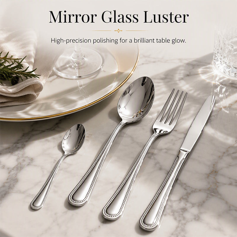 🍴✨ 4-teiliges Besteck-Set aus Edelstahl – rostfrei, langlebig & spülmaschinenfest