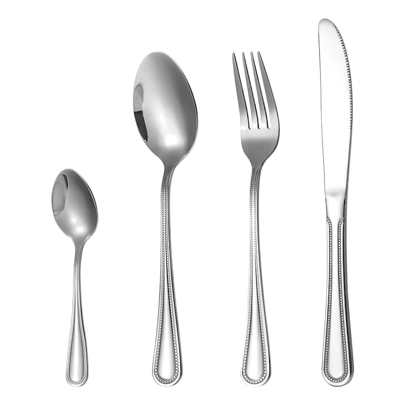🍴✨ 4-teiliges Besteck-Set aus Edelstahl – rostfrei, langlebig & spülmaschinenfest