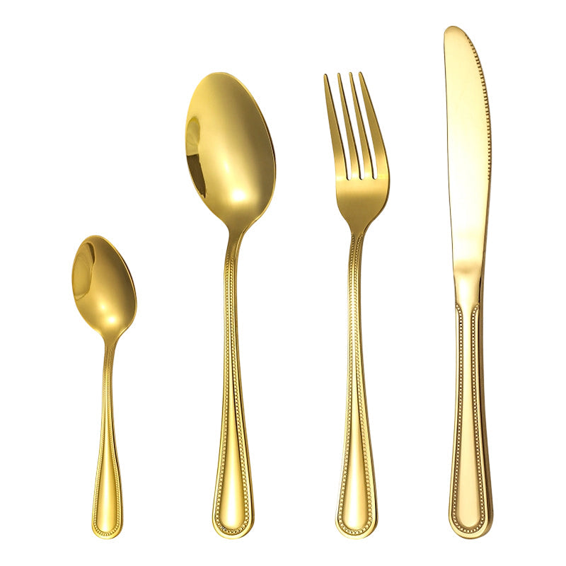 🍴✨ 4-teiliges Besteck-Set aus Edelstahl – rostfrei, langlebig & spülmaschinenfest