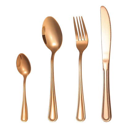 🍴✨ 4-teiliges Besteck-Set aus Edelstahl – rostfrei, langlebig & spülmaschinenfest