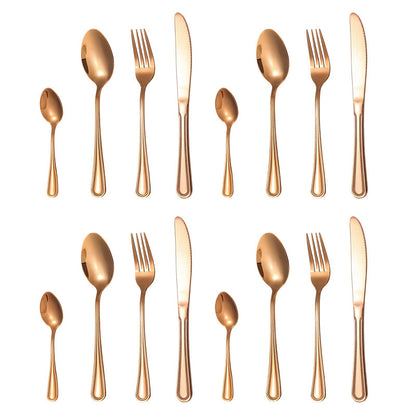 🍴✨ 4-teiliges Besteck-Set aus Edelstahl – rostfrei, langlebig & spülmaschinenfest