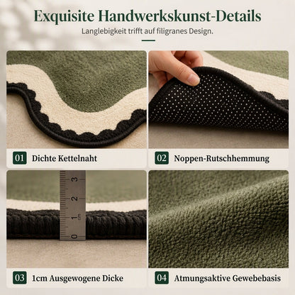 🔥 50% RABATT 🚪 Fußmatte im Mid-Stil, pflegeleicht – Bodenmatte für Eingangsbereich, Zuhause, Schlafzimmer & Bettvorleger 🏠🛏️