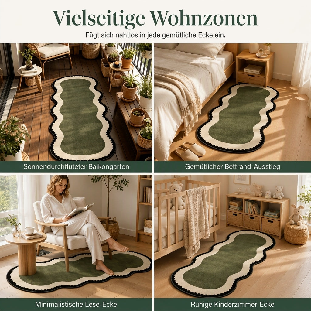 🔥 50% RABATT 🚪 Fußmatte im Mid-Stil, pflegeleicht – Bodenmatte für Eingangsbereich, Zuhause, Schlafzimmer & Bettvorleger 🏠🛏️