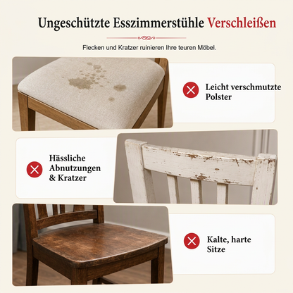 Modernes minimalistisches Tischdecken- und Stuhlhussen-Set für den Essbereich, Haushaltstischdecke und Stuhlkissenschutz