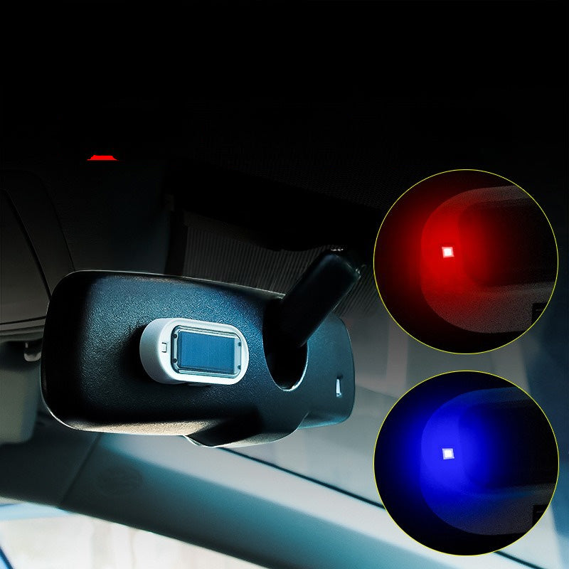 🚗 Solar-Dummy-Alarm mit LED-Blinklicht – Lichtsensor, simuliert Alarmanlage, für Auto & Innenraum