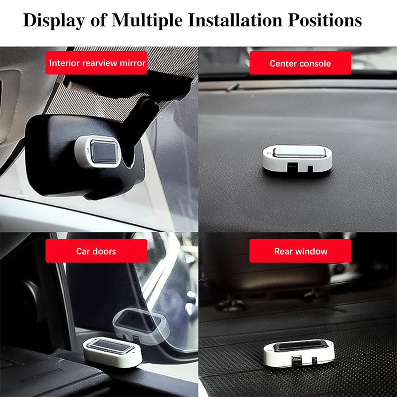 🚗 Solar-Dummy-Alarm mit LED-Blinklicht – Lichtsensor, simuliert Alarmanlage, für Auto & Innenraum
