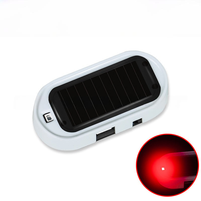 🚗 Solar-Dummy-Alarm mit LED-Blinklicht – Lichtsensor, simuliert Alarmanlage, für Auto & Innenraum