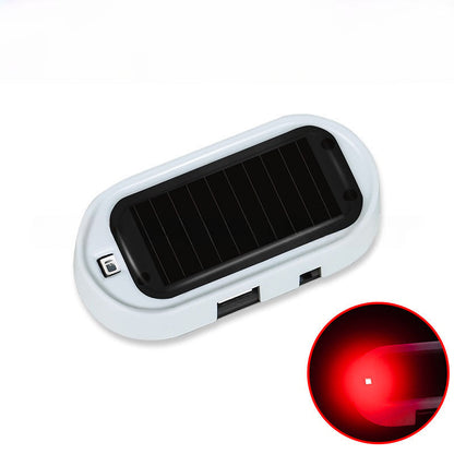 🚗 Solar-Dummy-Alarm mit LED-Blinklicht – Lichtsensor, simuliert Alarmanlage, für Auto & Innenraum