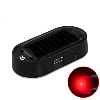 🚗 Solar-Dummy-Alarm mit LED-Blinklicht – Lichtsensor, simuliert Alarmanlage, für Auto & Innenraum