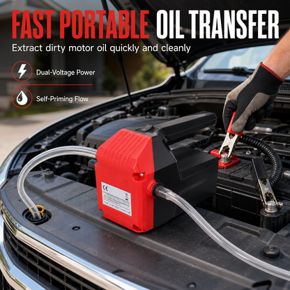 🛢️ JETZT 50% RABATT! 🔧 Elektrische Getriebeöl-Transferpumpe – 12V/24V selbstansaugend, schnell & tragbar – Für Diesel, Motor- & Hydrauliköl 🚗