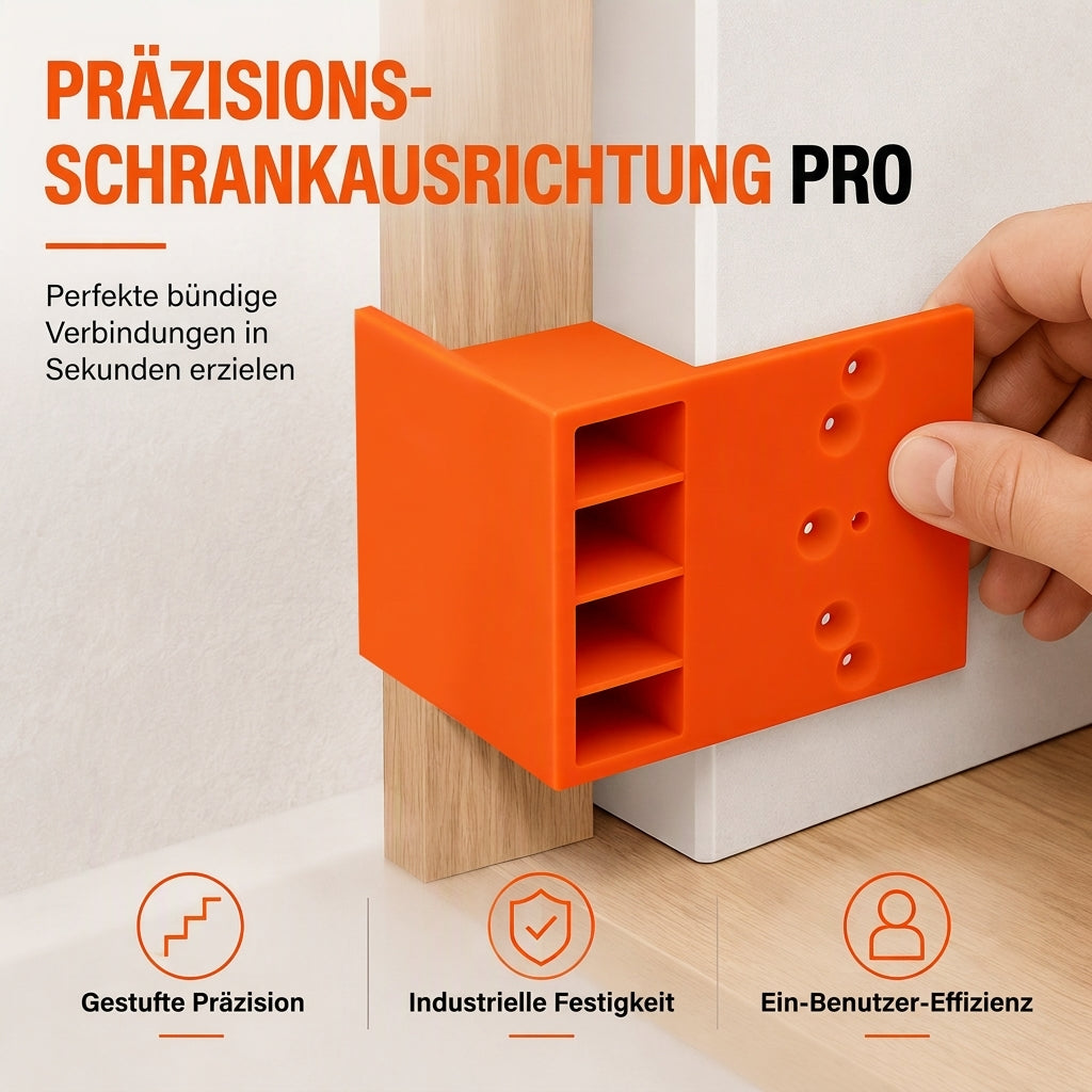🔧 KAUFE 1, ERHALTE 1 GRATIS! 📐 Bohrlehre für Kleiderschränke – Stufenförmig & präzise ✨