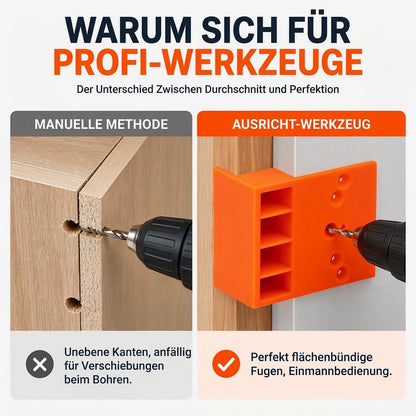 🔧 KAUFE 1, ERHALTE 1 GRATIS! 📐 Bohrlehre für Kleiderschränke – Stufenförmig & präzise ✨