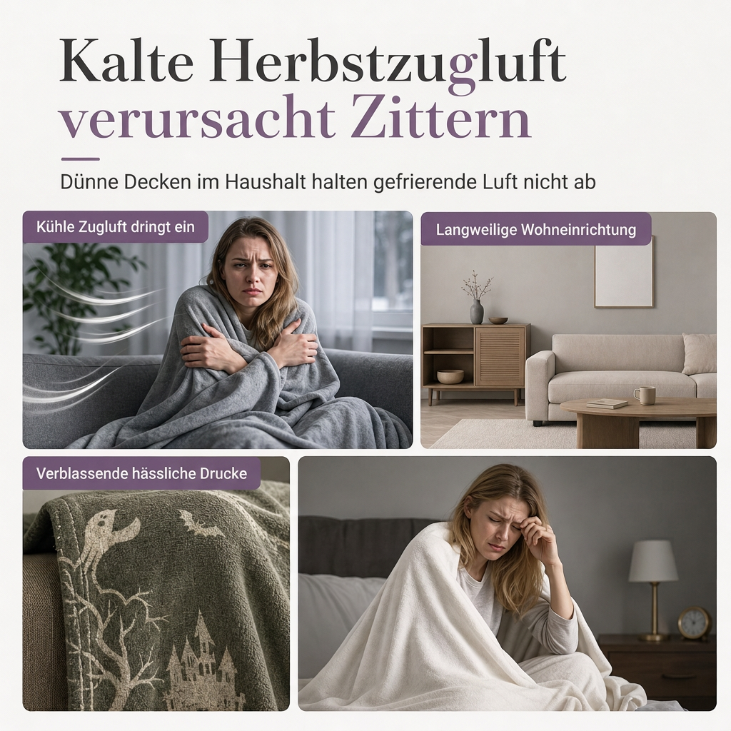 🎃Flauschige Flanelldecke mit Retro-Halloween-Motiv – kuschelig für Zuhause & Mittagsschlaf