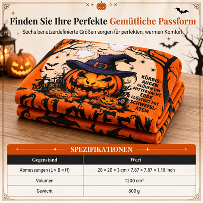 🎃Flauschige Flanelldecke mit Retro-Halloween-Motiv – kuschelig für Zuhause & Mittagsschlaf