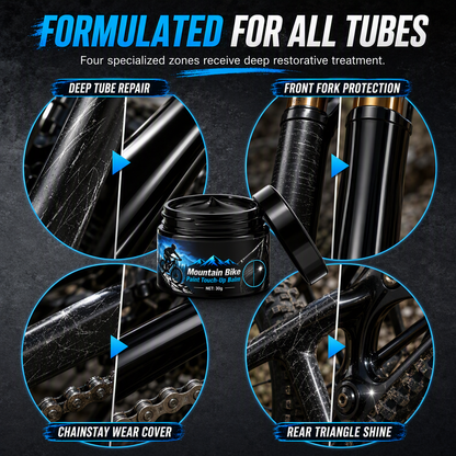 🚲 50% RABATT ✨ Fahrradrahmen Ausbesserungspaste mit Pinsel – beseitigt Kratzer & Verschleißstellen am Mountainbike