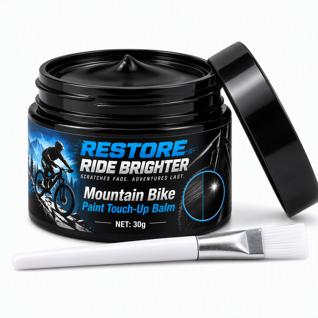 🚲 50% RABATT ✨ Fahrradrahmen Ausbesserungspaste mit Pinsel – beseitigt Kratzer & Verschleißstellen am Mountainbike