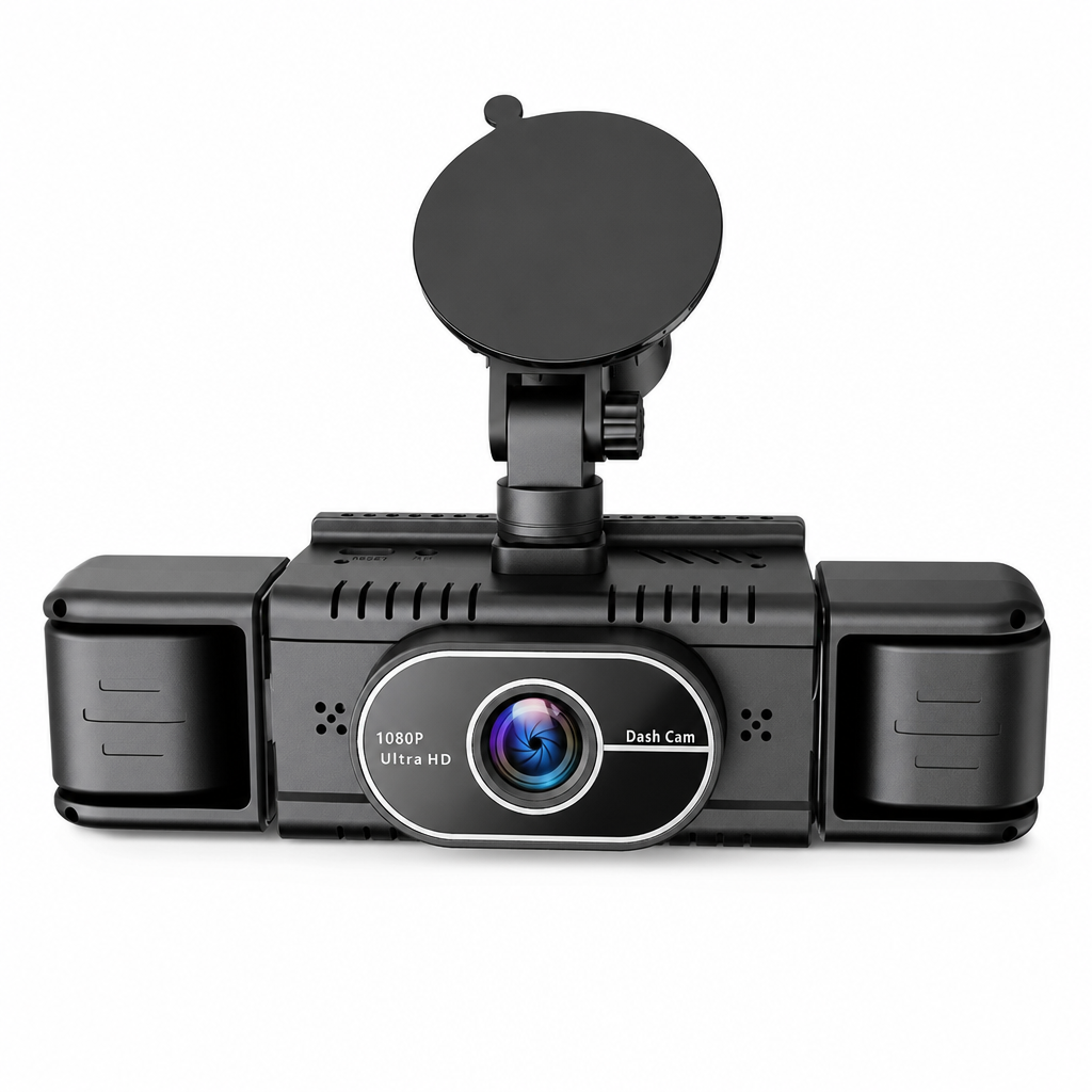 🚗🎥 F100 4-Linsen-Dashcam – 1080P HD Autokamera mit Infrarot-Nachtsicht und GPS-Synchronaufnahme