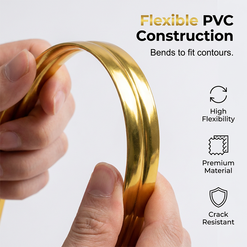 💛 Mehrzweck-Selbstklebe-Dekorleiste aus PVC – vielseitig einsetzbar
